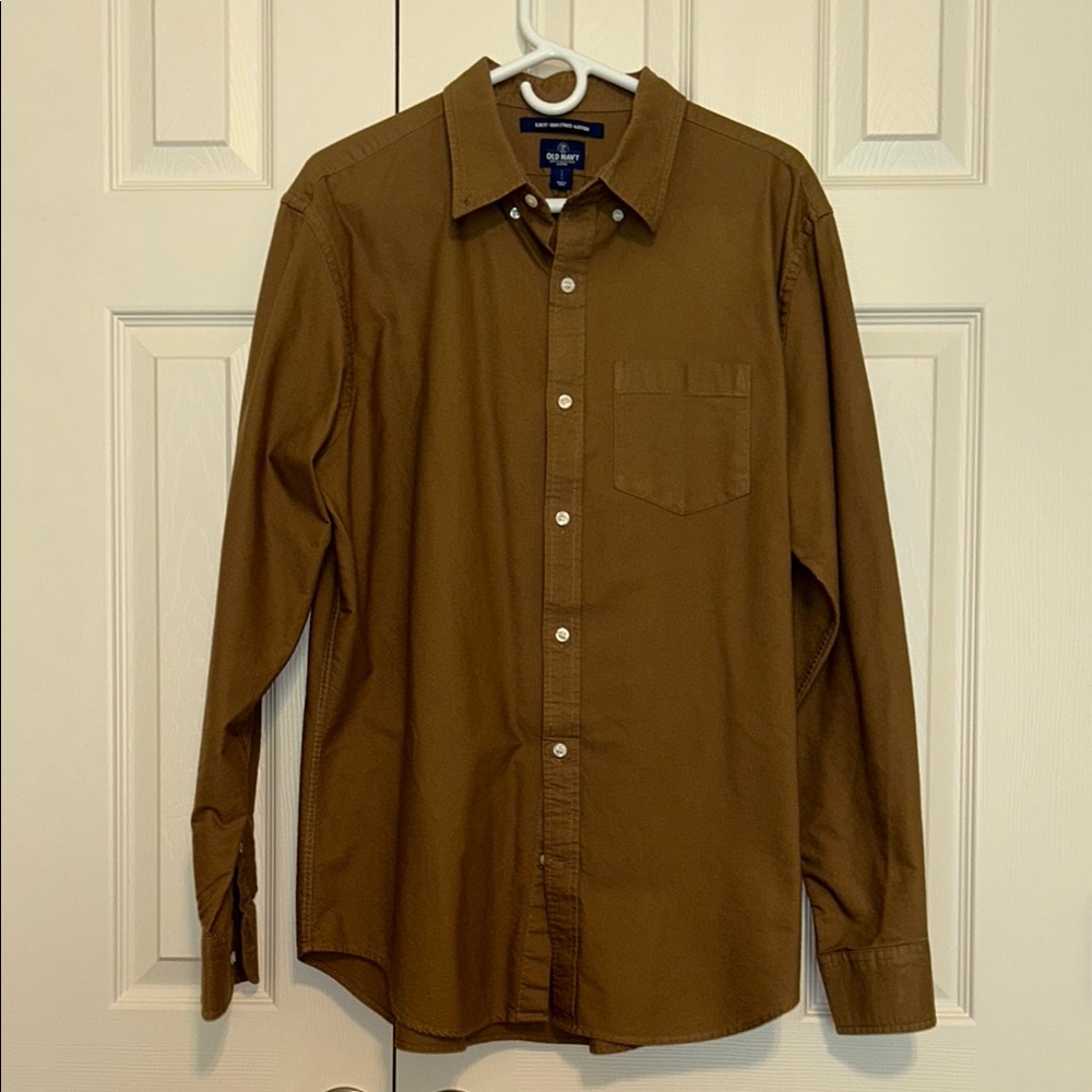Old Navy Brown Casual Button Down Shirt